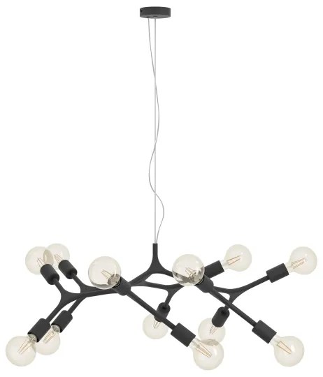 Eglo 98347 - Csillár zsinóron BOCADELLA 12xE27/60W/230V