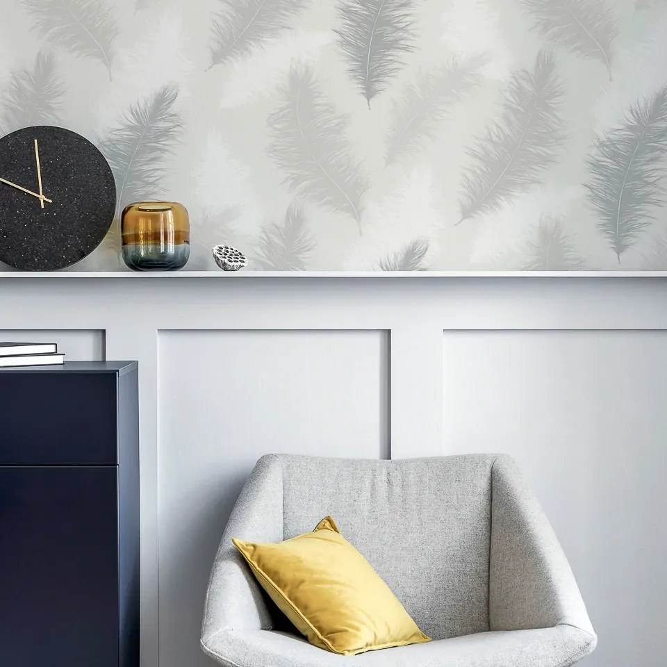 Arthouse Signature 1 Sussoro Feather szürke tollmintás papír tapéta – 901705