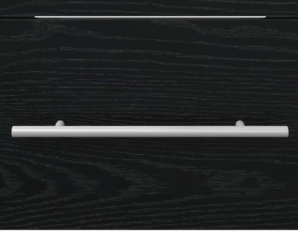 vidaXL Mosdókagyló szekrény Fekete tölgy 38,5 x 41 x 48 cm Faanyag