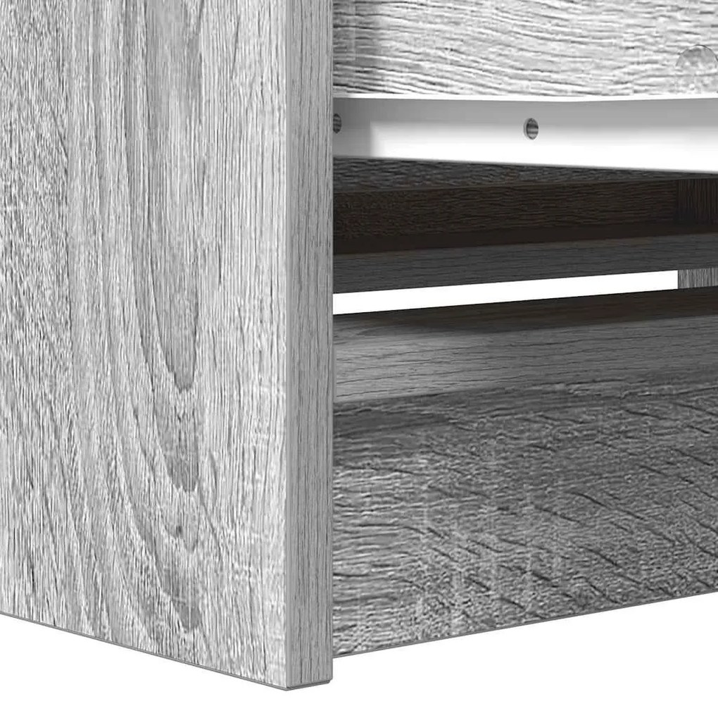 szürke sonoma színű szerelt fa TV-szekrény 80x35x54 cm