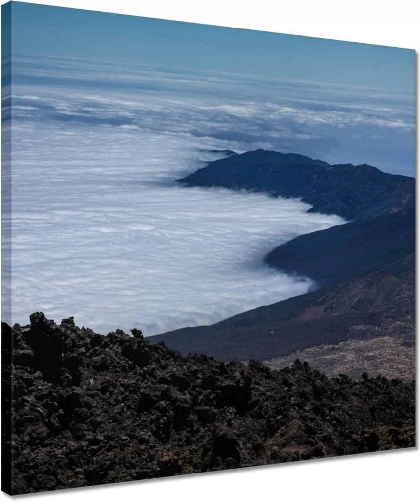 Vászonkép 40x40 A kilátás a felhőkbe süllyed