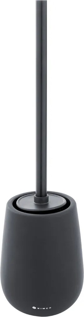 Nimco Tabo WC-kefe, fekete kerámia kagylóval, rozsdamentes acél nyéllel Ta 3194-90_