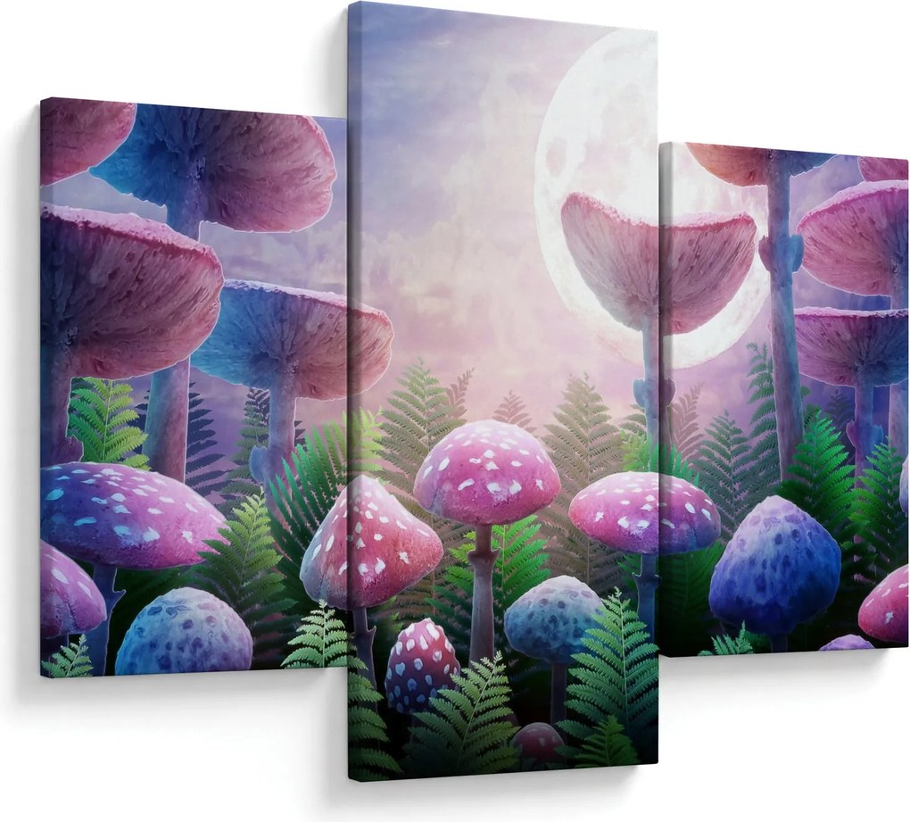 Kép - Gomba teliholdkor, grafika (90x60 cm)