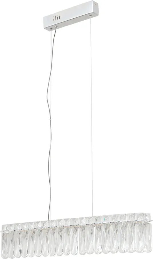 ITALUX PND-34364-1-CH-CL NOSTA Modern Led Függesztett Lámpa Króm, Átlátszó LED IP20