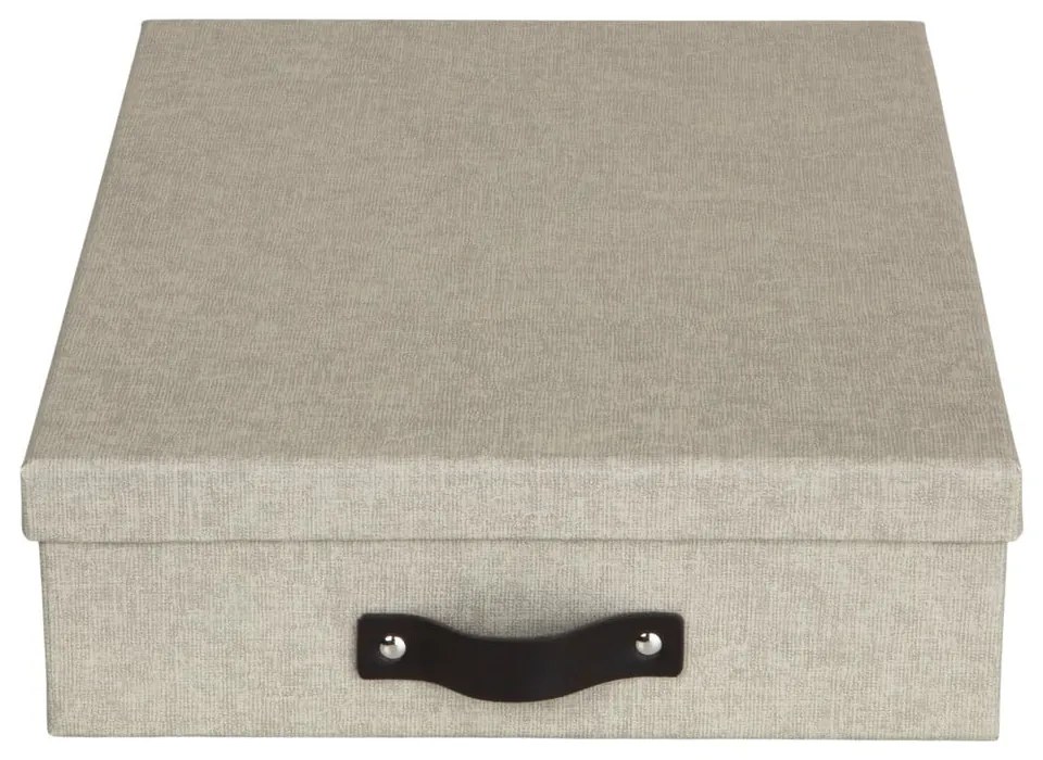 Oskar bézs tárolódoboz - Bigso Box of Sweden