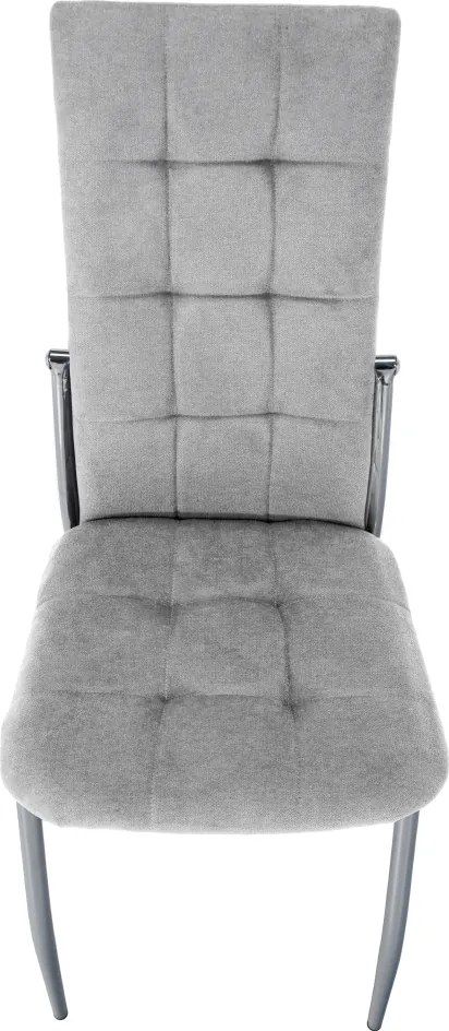 Szék, szürke szövet/fém, ADORA 2 NEW