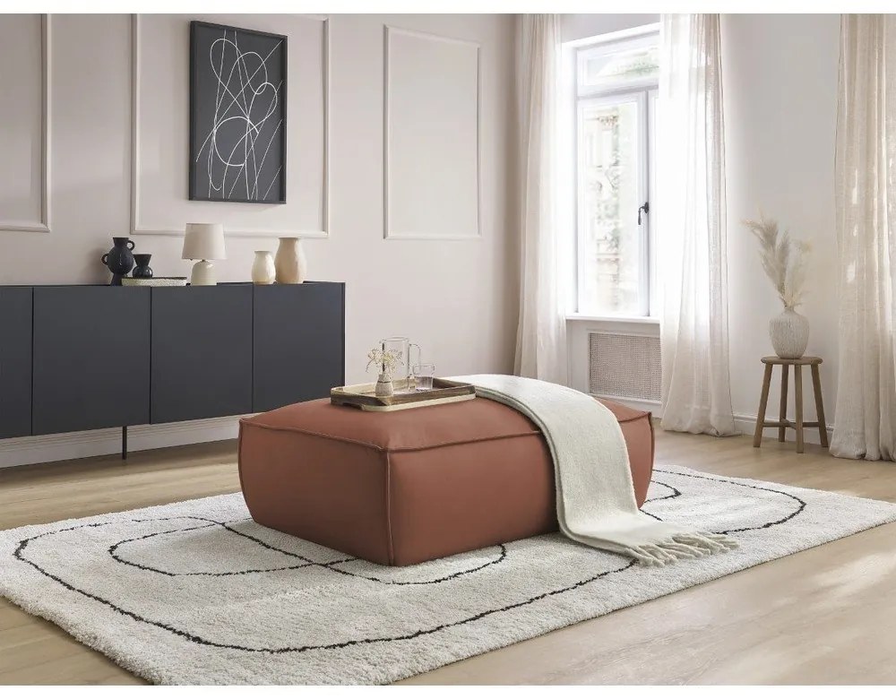 Sötétbarna bőrutánzat lábtartó Boheme – Bobochic Paris