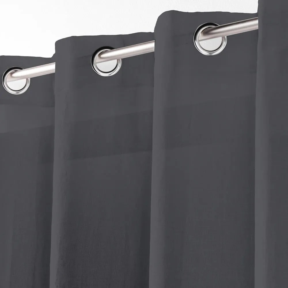 Antracitszürke fényáteresztő függöny 140x280 cm Telma – douceur d'intérieur