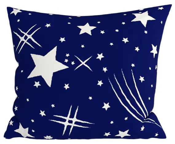 2 db mikroszálas díszpárnahuzat szett, NIGHT SKY 45x45 cm, kék