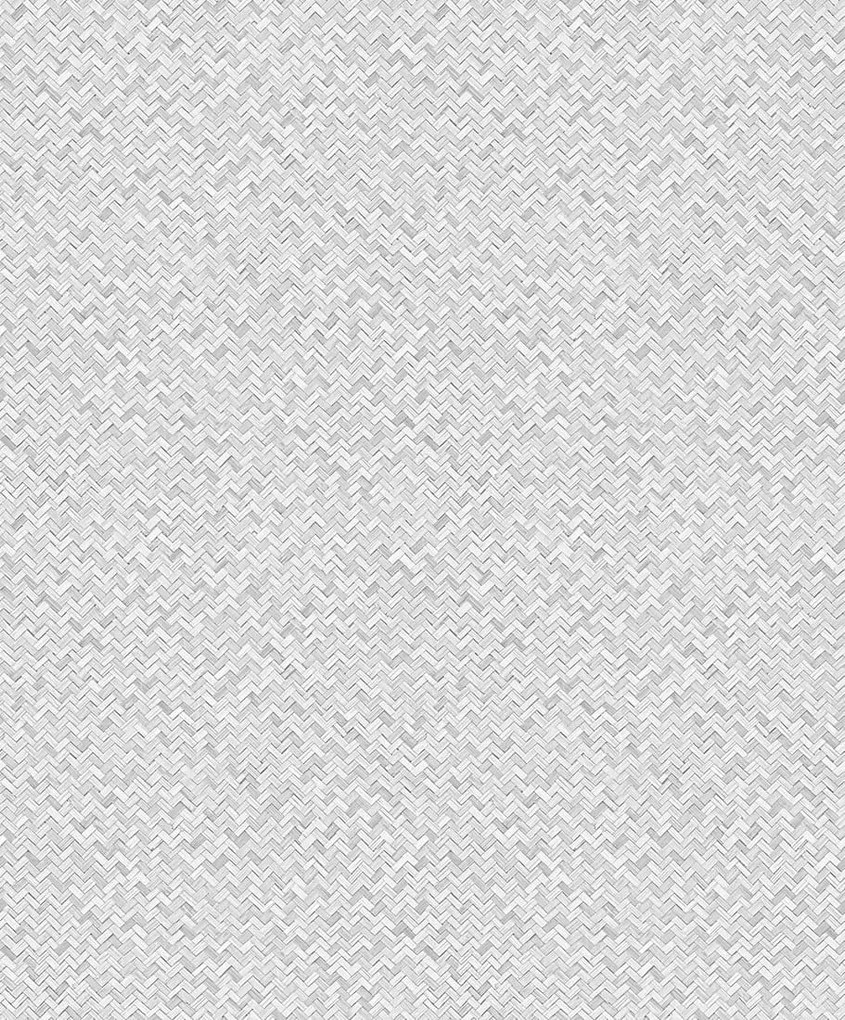 Világosszürke Tapéta Fonott Motívummal Mosható Vinil Tapéta