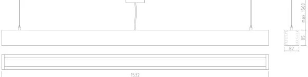 APLED - LED Csillár zsinóron LOOK LED/48W/230V 4000K 150 cm tölgy