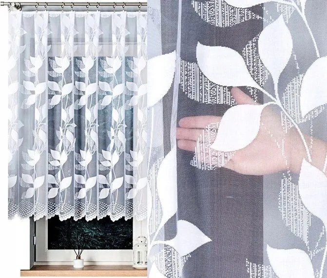 Jacquard függöny Martyna mintás 400x120cm (kész) szegéllyel