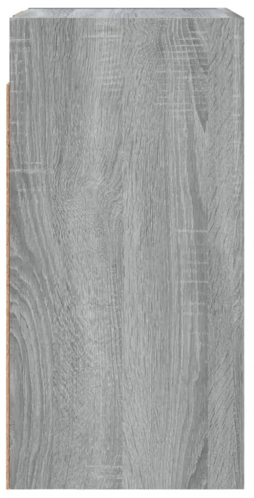 szürke sonoma színű szerelt fa TV-szekrény 30,5 x 30 x 60 cm