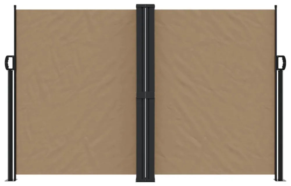 tópszínű behúzható oldalsó napellenző 160 x 600 cm