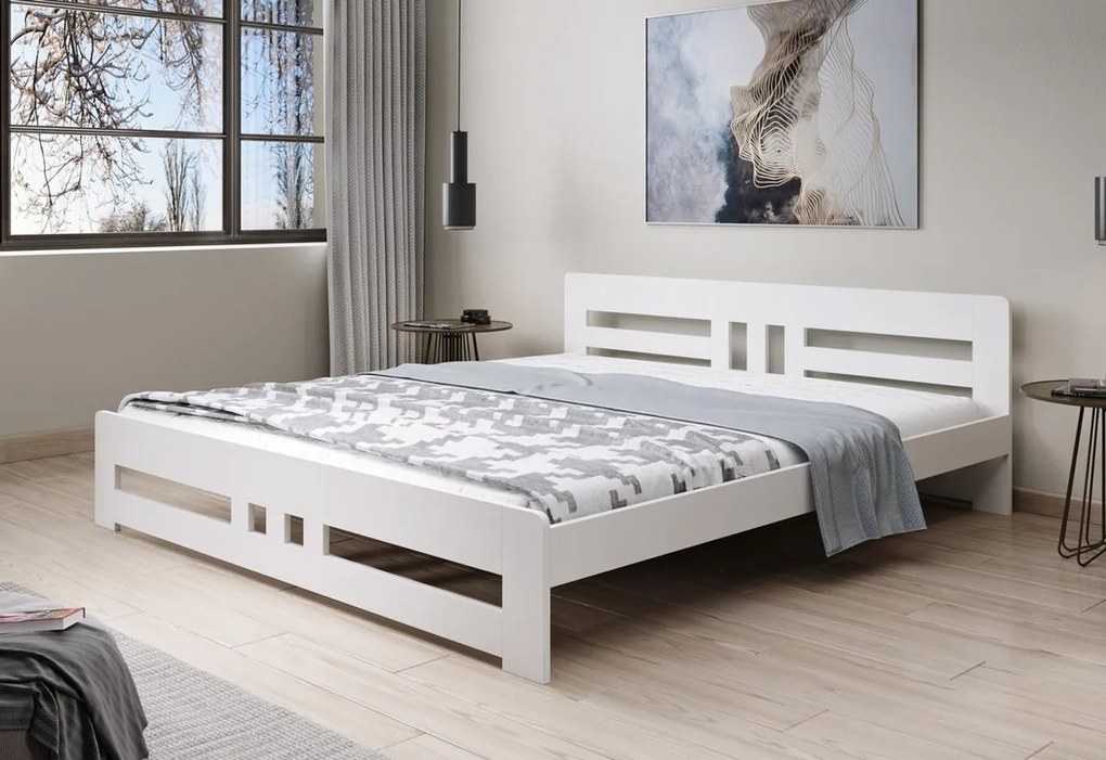 BRANCO ágy + ágyrács AJÁNDÉK, 160x200, fehér