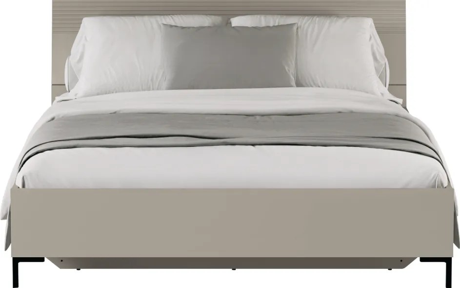 Franciaágy, 160x200, szürkésbarna Taupe, DOMCA