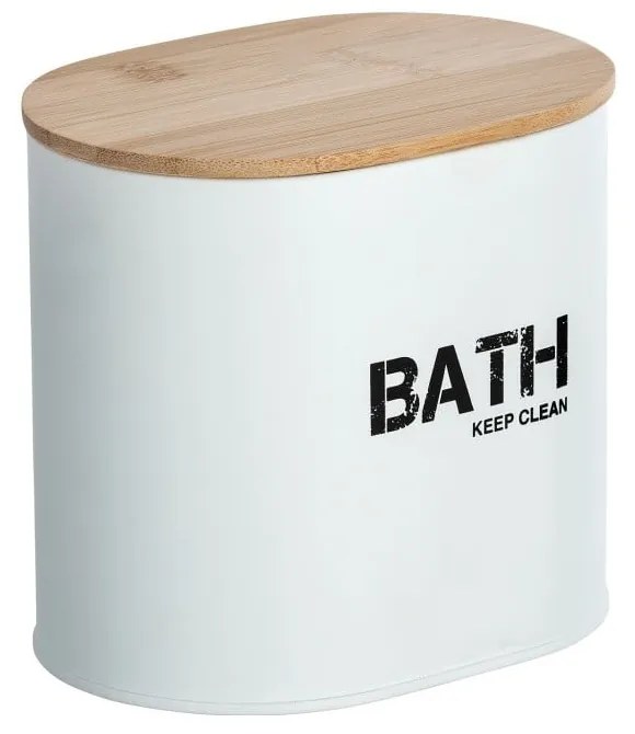 Gara fehér fürdőszobai tárolódoboz fedéllel - Wenko