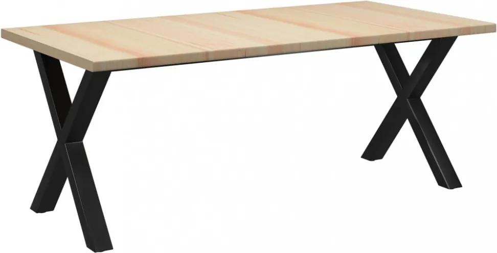 Fenyőfa étkezőasztal 200 x 100 x 76 cm