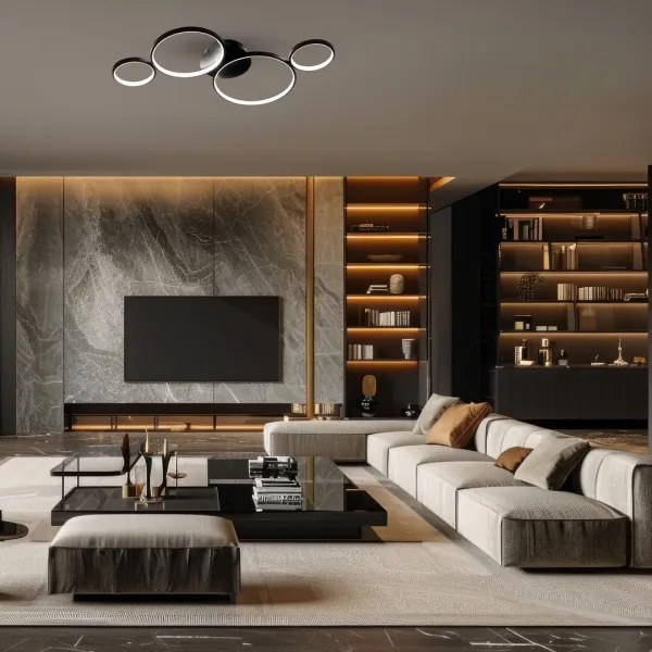 LED Mennyezeti lámpa UNIVERSE LED/30W/230V fekete