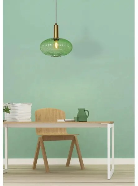 Lucide 45386/30/33 - Csillár zsinóron MALOTO 1xE27/40W/230V á. 30 cm zöld