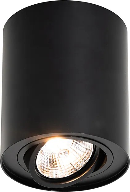 4 darabos modern fekete állítható AR70 mennyezeti spotlámpa szett - Rondoo Up