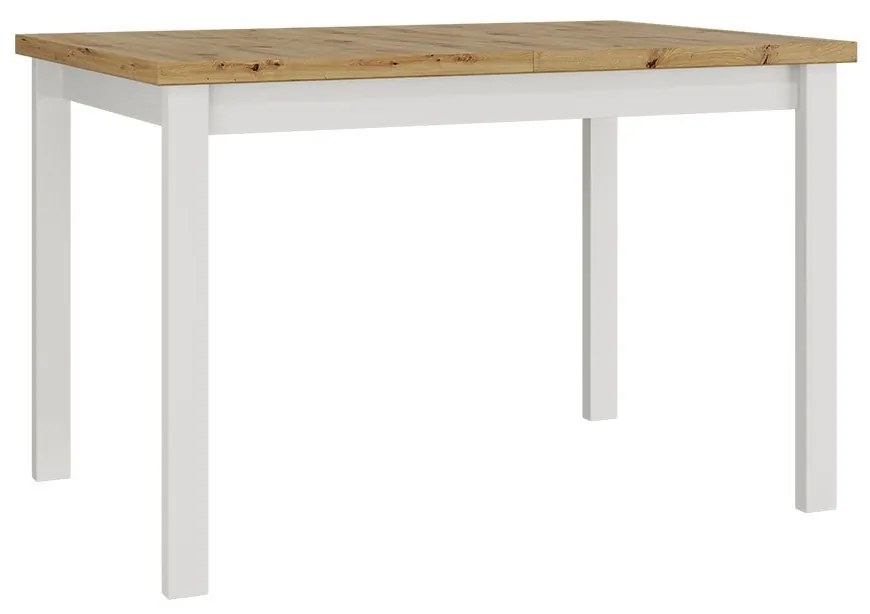 Széthúzható étkezőasztal Deasal 80 x 120 150 I (artisan tölgy + fehér) (2-6 fő részére). 1105365