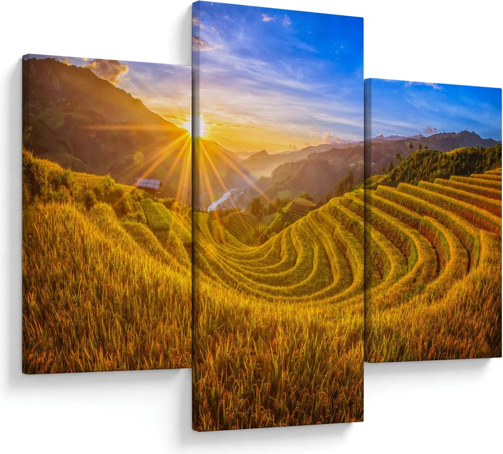 Kép - Rizs teraszok Vietnamban (90x60 cm)