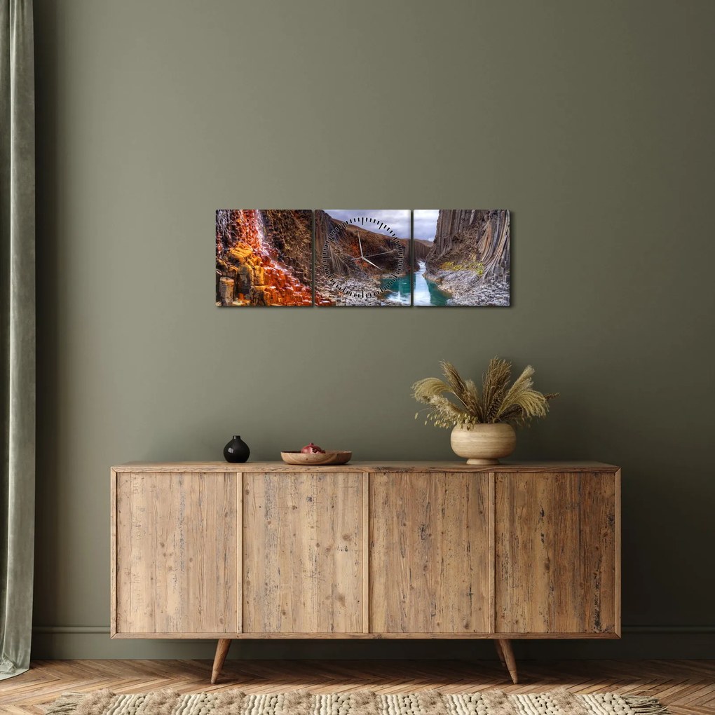 Kép - Studlagil kanyon (órával) (90x30 cm)