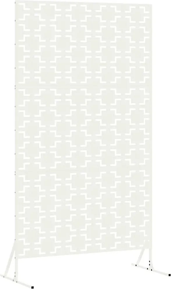 vidaXL Magánszféra Képernyő Fehér 100 x 50 x 180 cm Acél