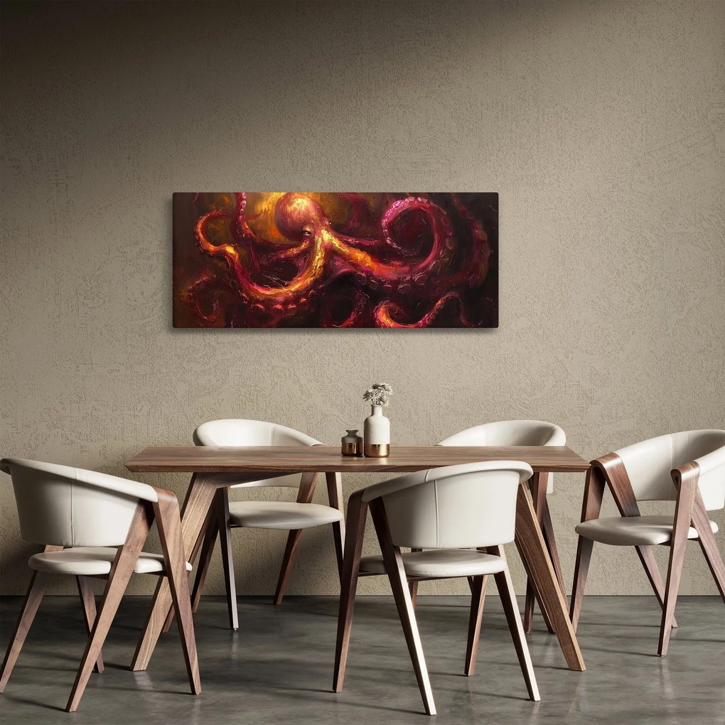 Kép - Polip, olajfestmény (120x50 cm)