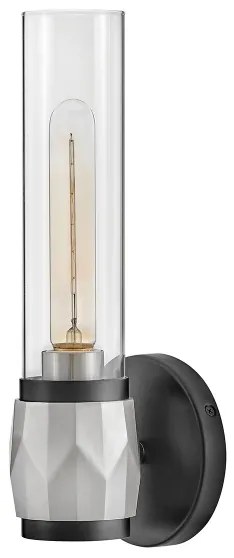 Hinkley HK-ELLISON1-BK-BN - Fürdőszobai lámpatest ELLISON 1xE27/40W/230V IP44 fekete