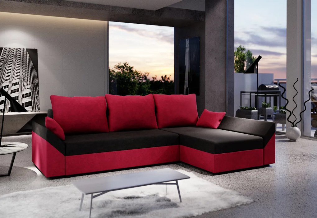 VIVIANA ágyázható sarok ülőgarnitúra 243x85x139, mikrofázis 20/5, jobb