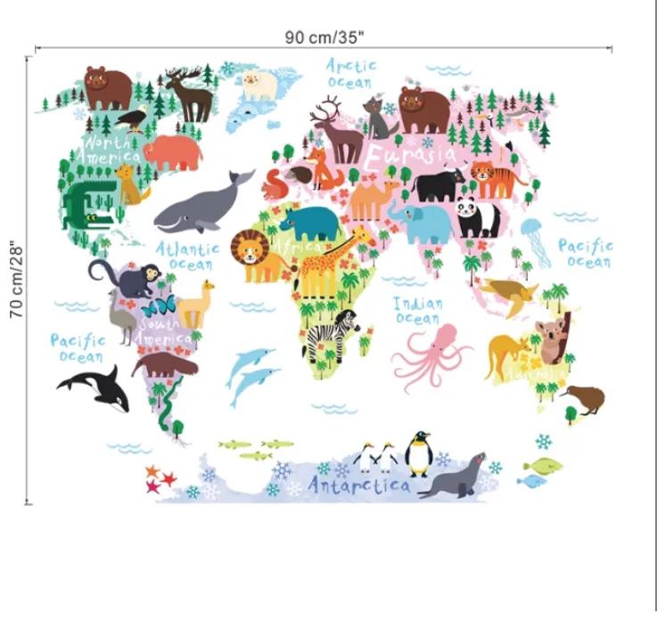 Falmatrica "A világ színes térképe 3" 70x90cm
