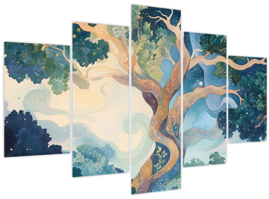 Kép – Kozmikus fa (150x105 cm)