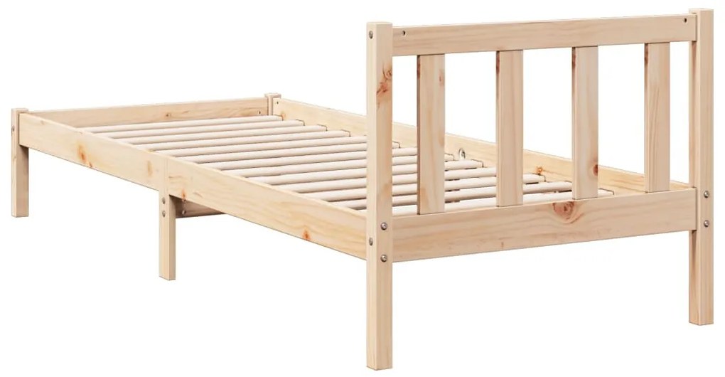 tömör fenyőfa extra hosszú ágykeret matrac nélkül 90 x 220 cm