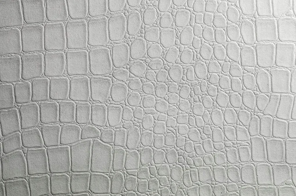 Fehér vinil tapéta, amely krokodilbőrt utánoz