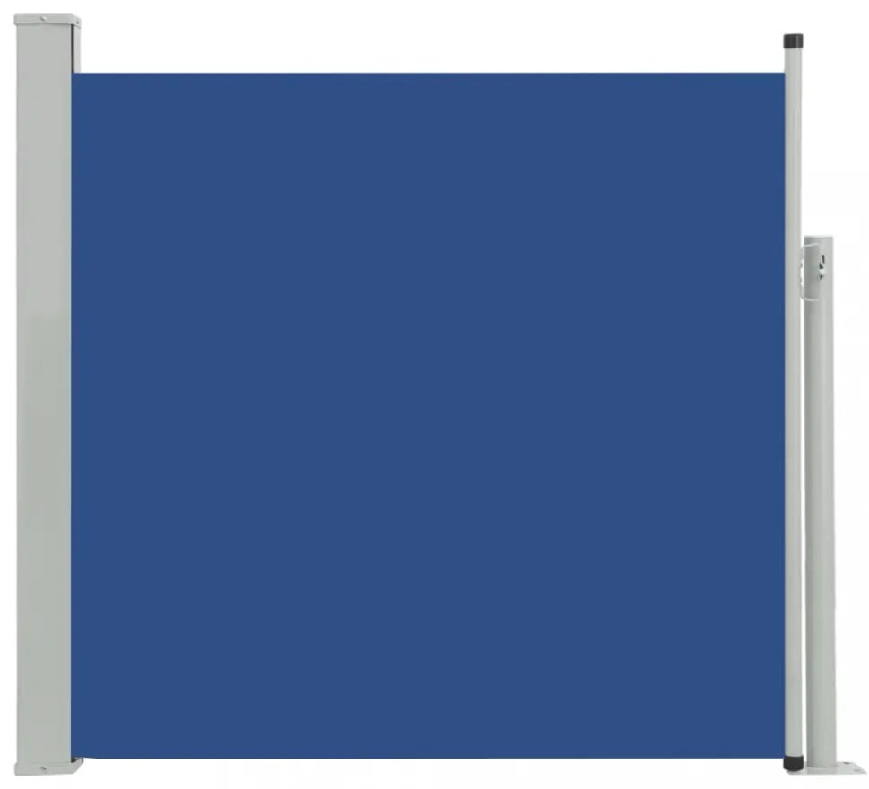 kék kihúzható oldalsó teraszi napellenző 170 x 300 cm