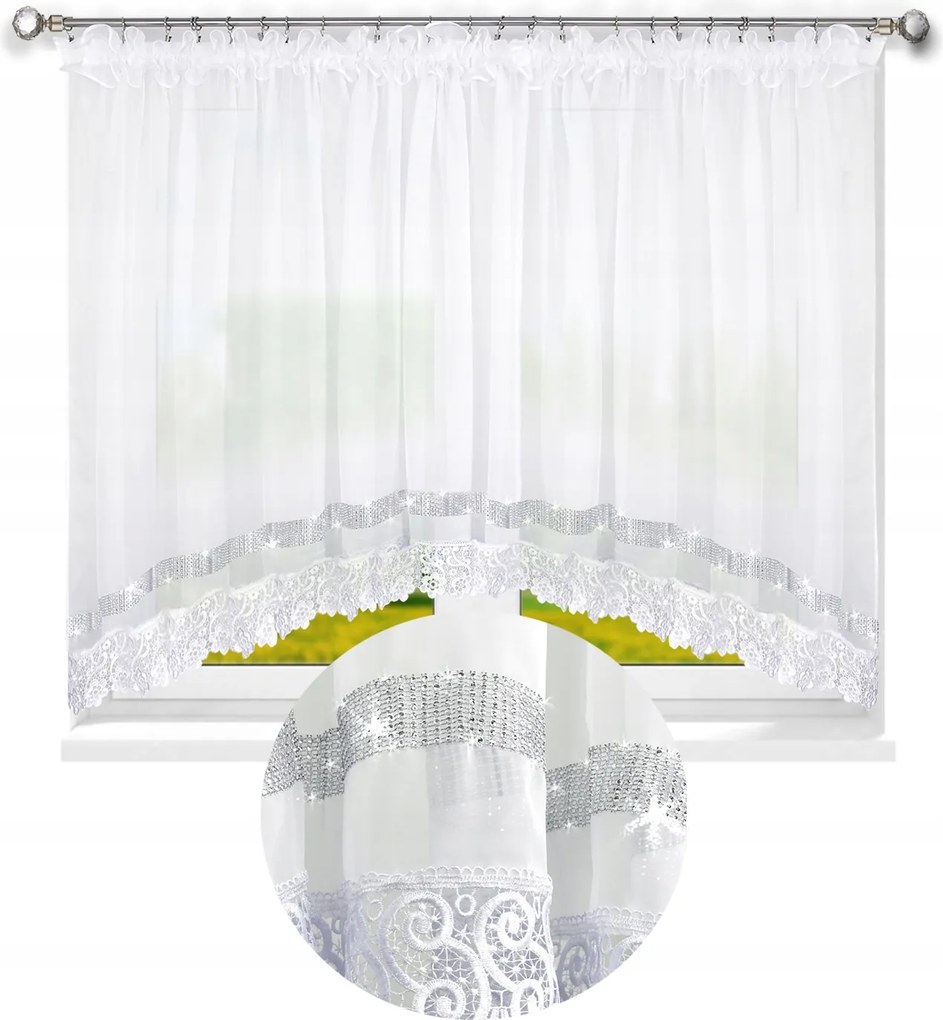 Függöny Kész Virginia Strassz 500x165 Fátyol 5 m