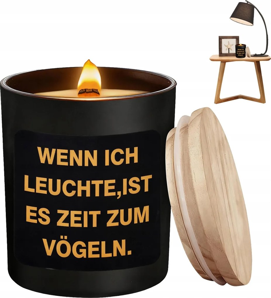 Befőttes üveg illatgyertya cédrusfa aromával romantikus