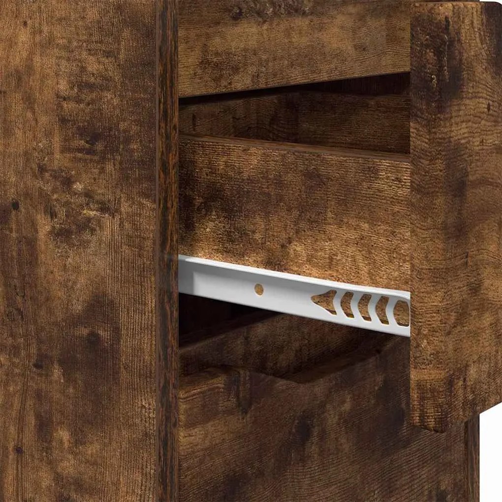 Éjjeliszekrények 2 pcs Füstölt tölgy 30,5 x 30 x 43 cm Faanyag