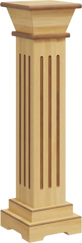 vidaXL klasszikus faszínű MDF szögletes oszlop virágállvány 17x17x66cm