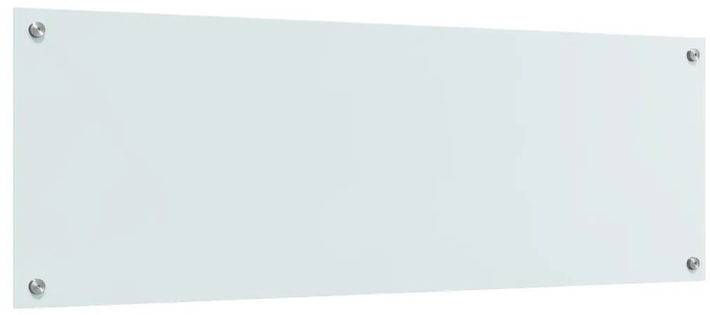 Konyhai Csempe Fehér 120x40x0,6 cm Edzett Üveg
