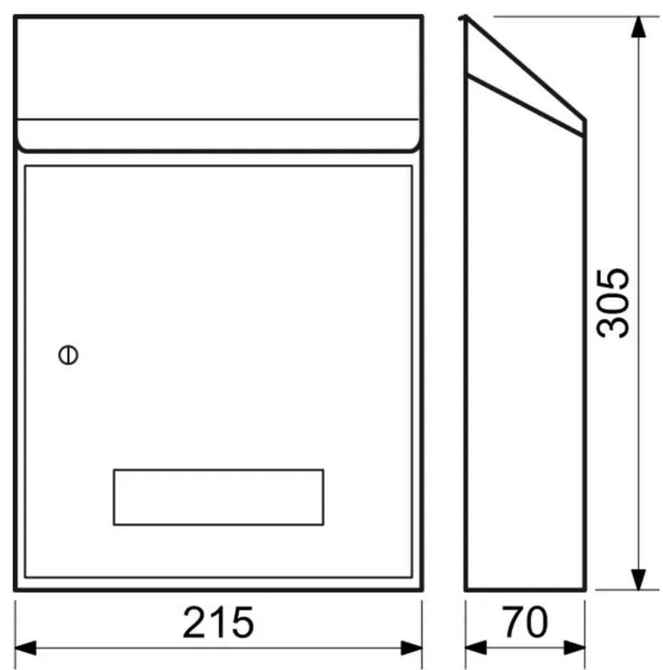 Postaláda BK 33, barna