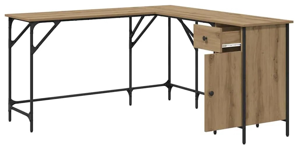 vidaXL Asztal Artisan tölgy 141 x 141 x 75 cm Faanyag