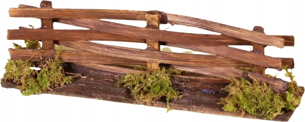 Gyönyörű fa kerítés dekoráció Betlehem- 14,0cm hosszú, 4cm magas