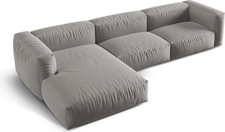 Világosszürke moduláris sarokkanapé (bal oldali) Martina – Micadoni Home