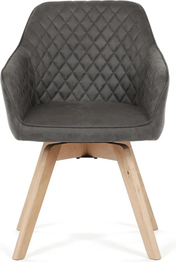 Jídelní židle, černá, látka vintage, DCH-435 BK3