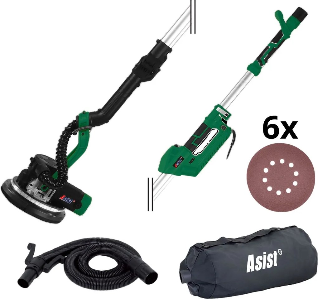 ASIST Gipszkartoncsiszoló 880W teleszkópos rúddal