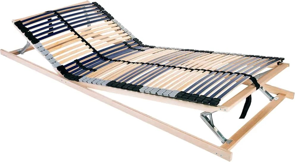 vidaXL Lécalap Barna 70 x 190 cm Tömör bükkfa