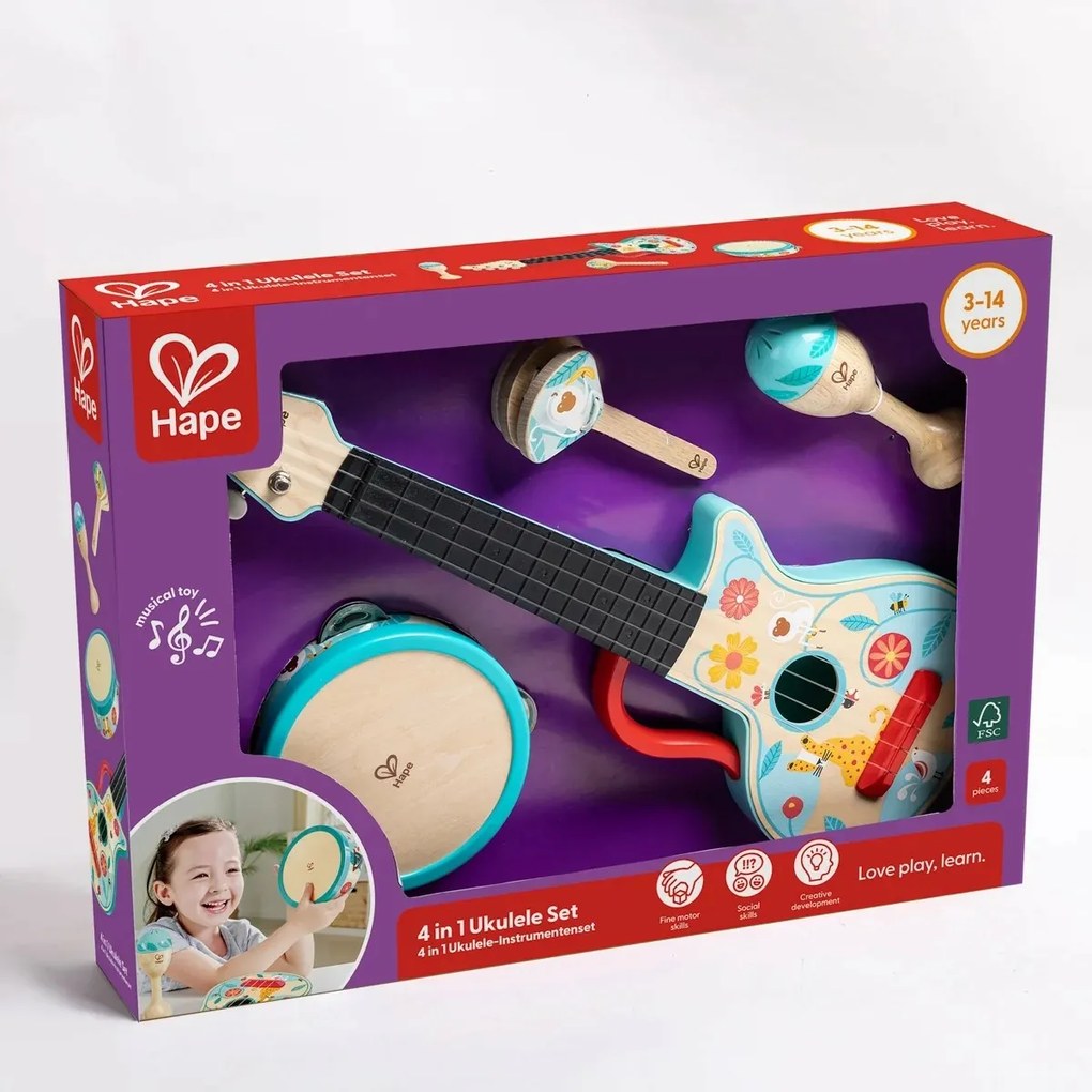 Hape ütőhangszeres készlet 4in1